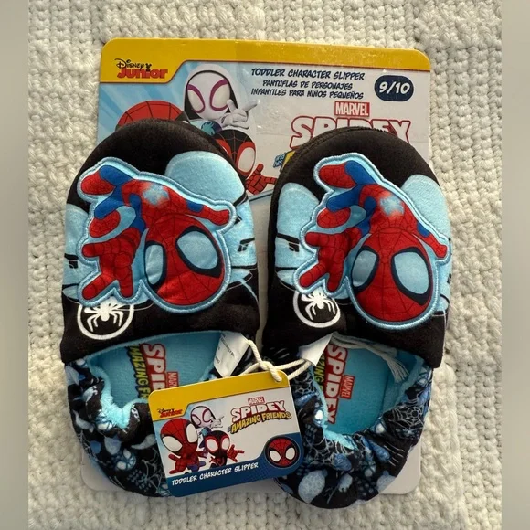 Marvel Spidey and His Amazing Friends toddler character slippers in size 9/10 - Picture 1 of 7